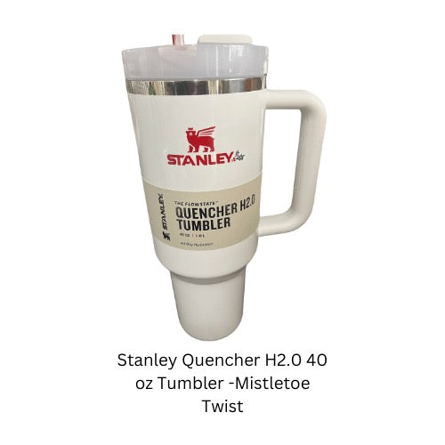 ✓ Stanley 40 oz Quencher Pink Parade & Mistletoe Twist Combo SHIPS NOW ✓