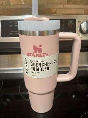 Authentic Stanley Quencher H2.0 FlowState Tumbler 40oz (Pink Dusk)