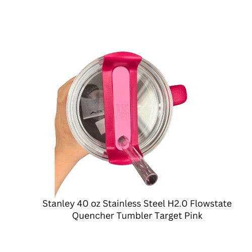 Stanley 40 oz Stainless Steel H2.0 Flowstate Quencher Cosmo Pink